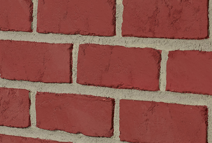 Antique Brick - Red Brick - Gray Grout